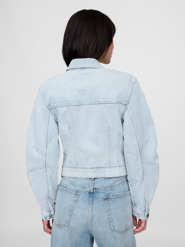 Image number 3 showing, Barrel-Sleeve Icon Denim Jacket