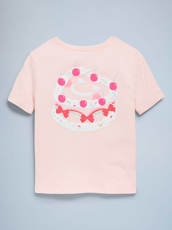 Birthday Graphic T-Shirt for Toddler Girls