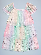 Image number 3 showing, Birthday Short-Sleeve Tulle Tiered Dress for Toddler Girls