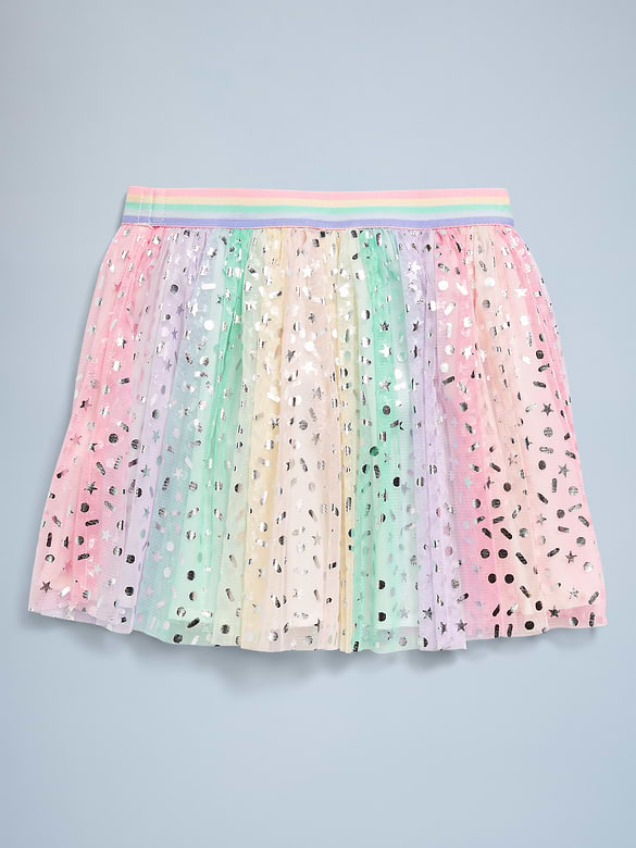 Birthday Tulle Swing Skirt for Toddler Girls