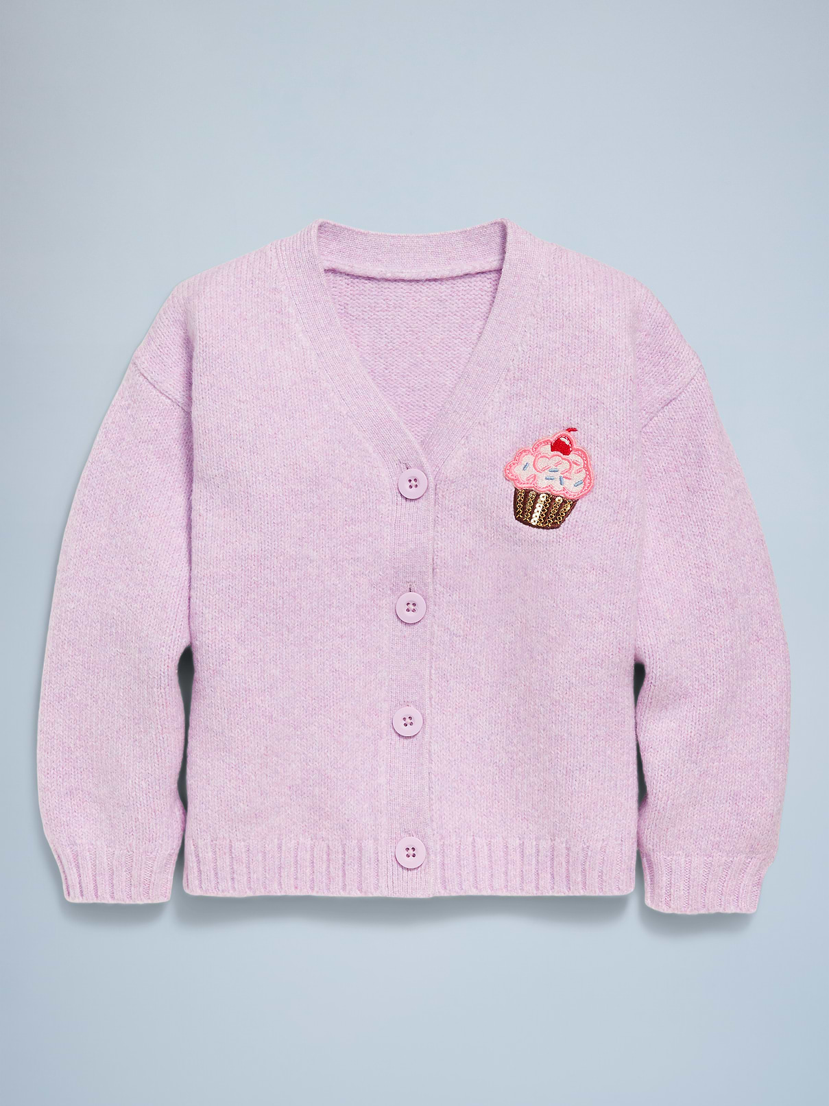 Image number 2 showing, SoSoft Birthday Embroidered Cardigan Sweater for Toddler Girls