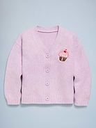 Image number 2 showing, SoSoft Birthday Embroidered Cardigan Sweater for Toddler Girls