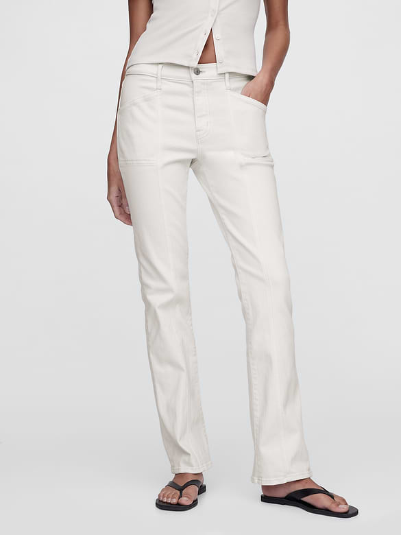 Mid Rise Seamed Universal Baby Boot Jeans