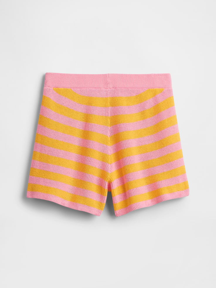 Image 2 of 3, Kids Relaxed Pull-On Stripe Sweater Shorts