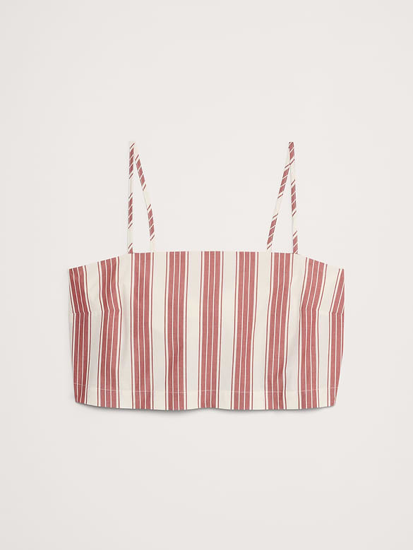 Cotton Poplin Cropped Cami