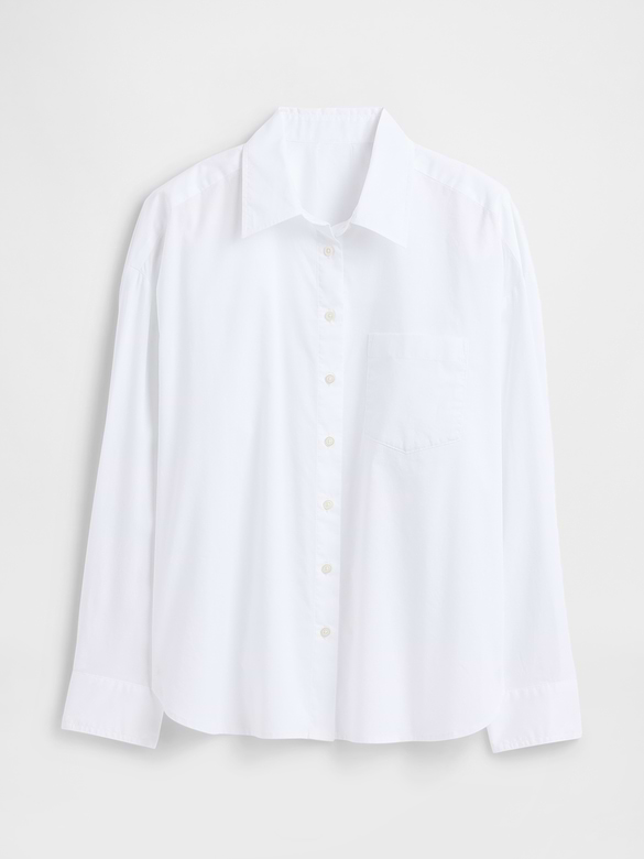 Oversized Shirt in Poplin