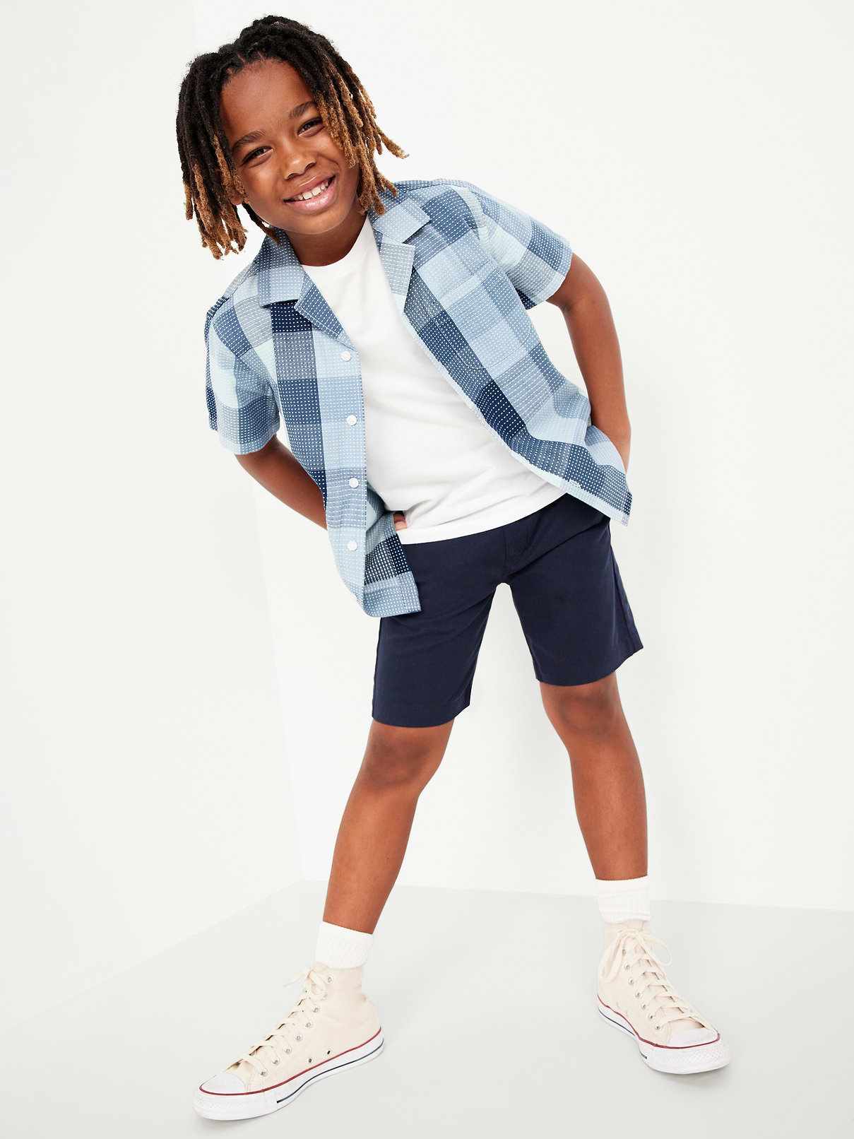 Image number 3 showing, Knee Length Twill Shorts for Boys