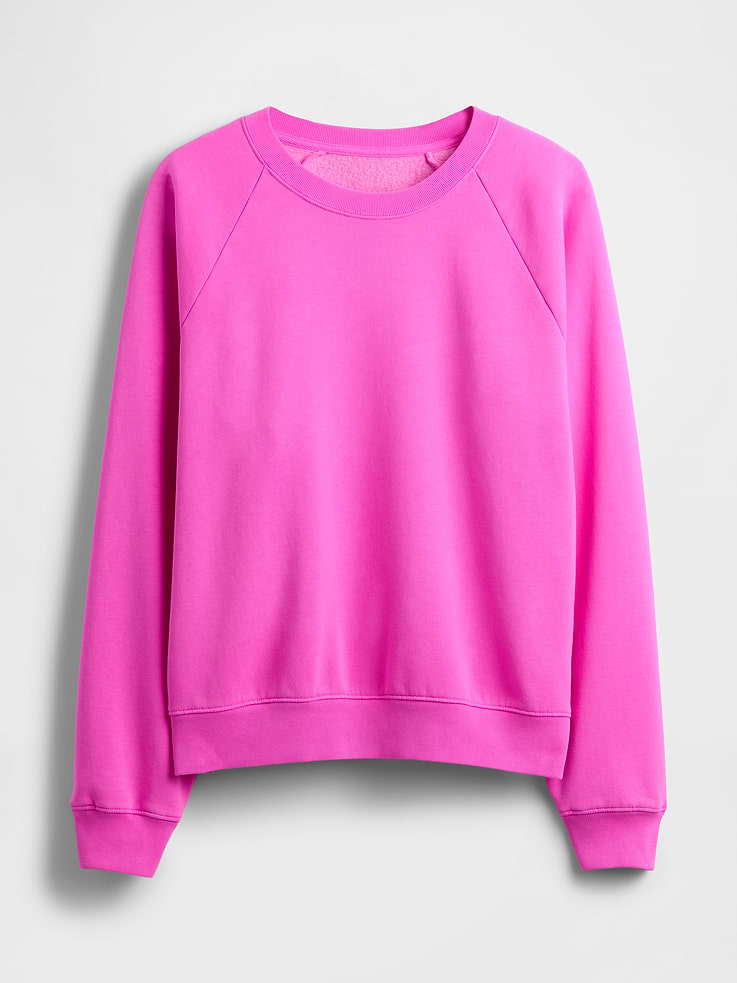 L'image numéro 4 présente Chandail en coton ouaté VintageDoux à manches raglan