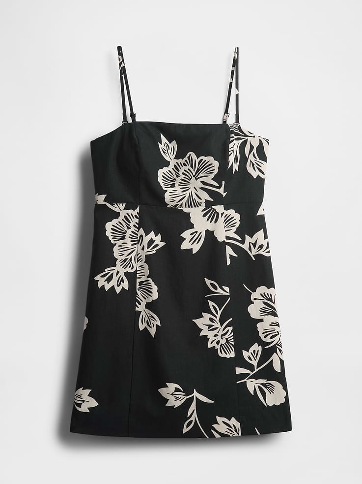 Image 6 de 7, Robe courte en mélange de lin