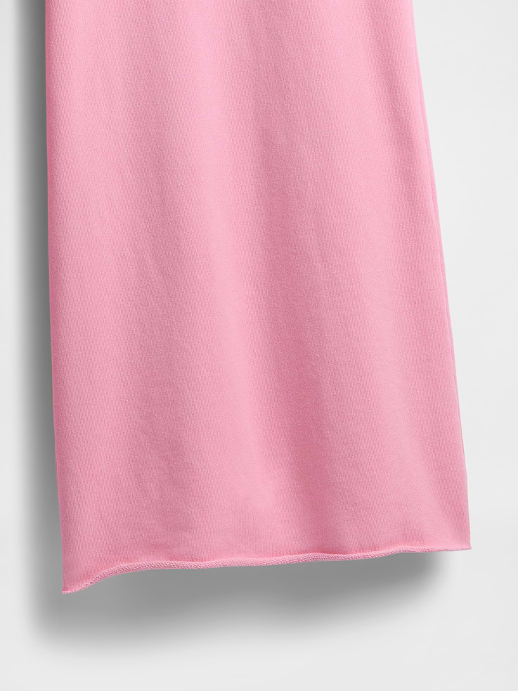 Image number 5 showing, French Terry Wide-Leg Rolled-Hem Sweatpants