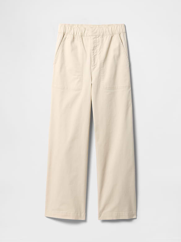 High Rise Easy Wide-Leg Khakis