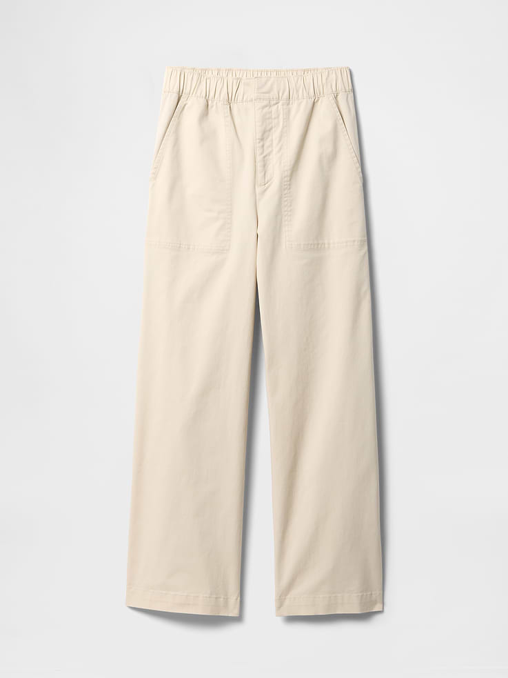 Image 7 of 7, High Rise Easy Wide-Leg Khakis