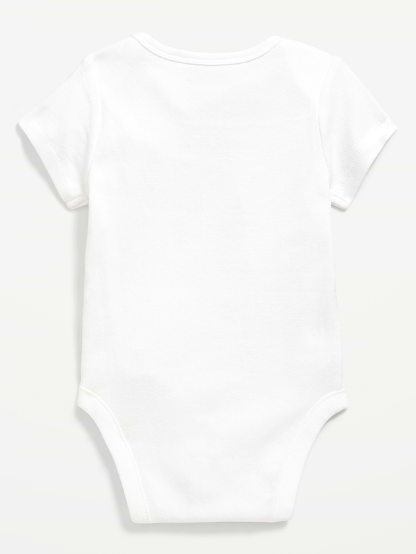 Short-Sleeve Unisex Graphic Bodysuit for Baby