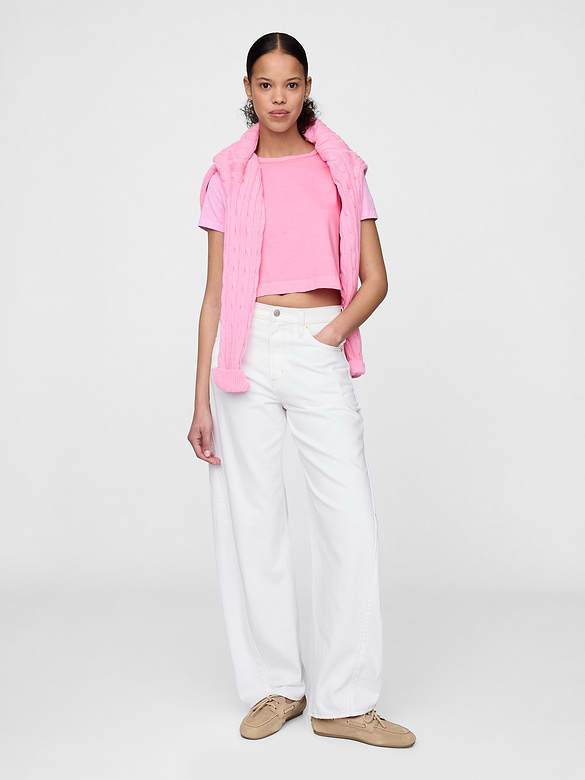 Organic Cotton VintageSoft Crop T-Shirt