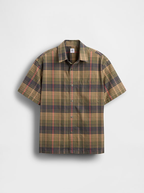Kids Relaxed Plaid Shirt