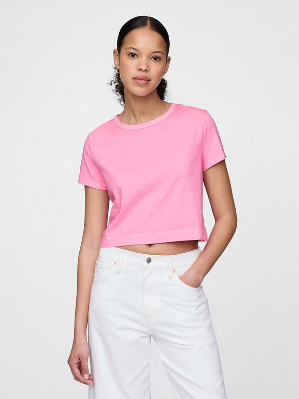 Organic Cotton VintageSoft Crop T-Shirt