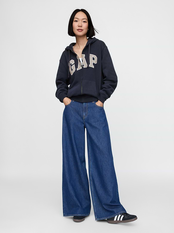 Adult VintageSoft Arch Logo Zip Hoodie
