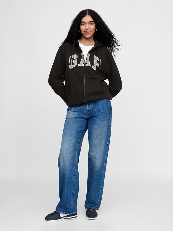 Adult VintageSoft Arch Logo Zip Hoodie