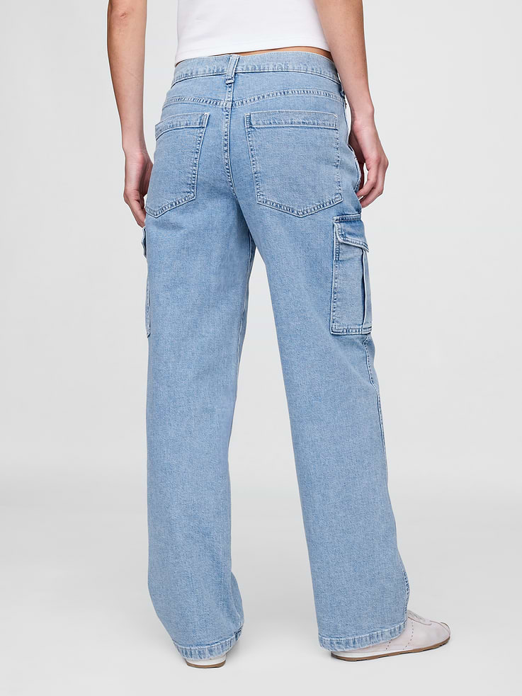 Image number 4 showing, Mid Rise '90s Loose Cargo Jeans