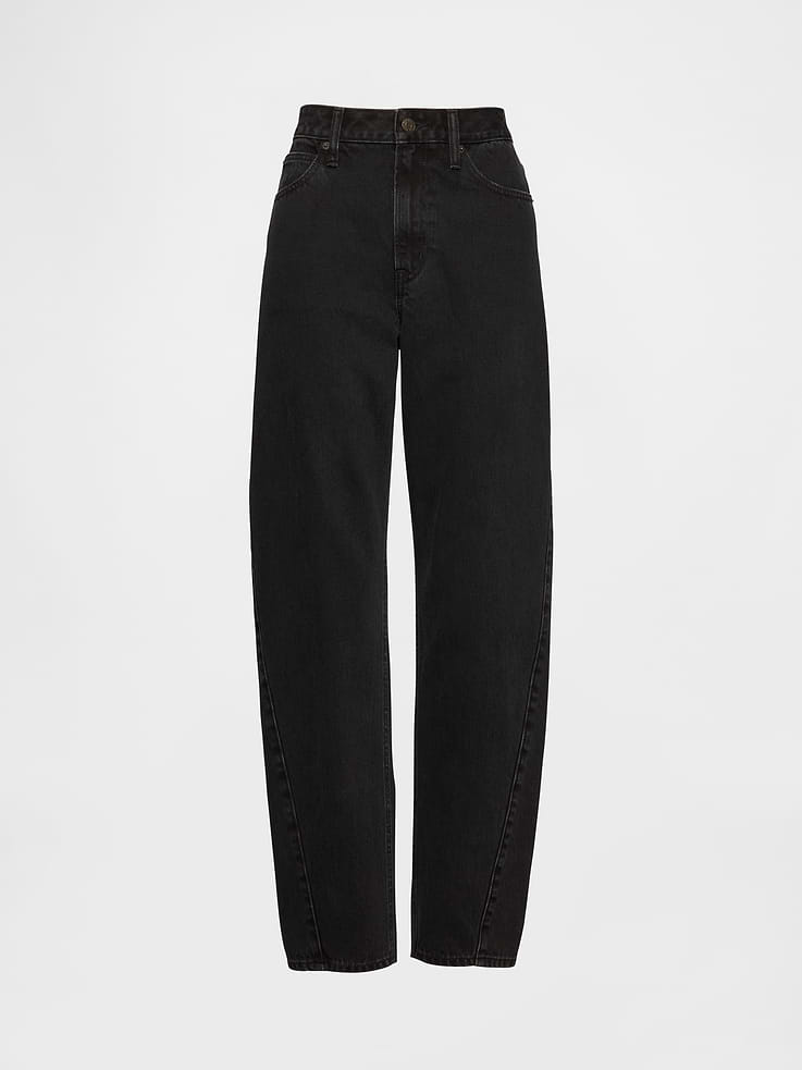 Image number 6 showing, Curvy High Rise Barrel Jeans