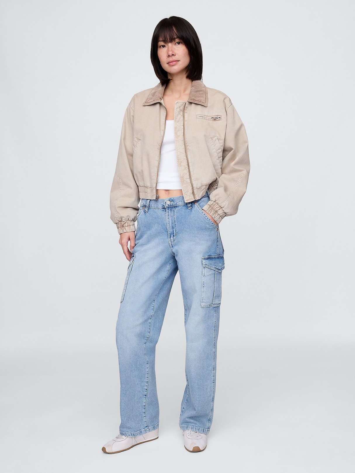 Mid Rise '90s Loose Cargo Jeans | Gap