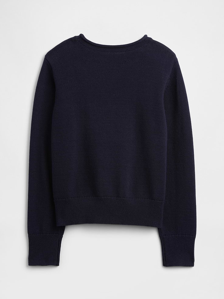 Image 2 of 3, Kids Relaxed Rollneck Intarsia Sweater