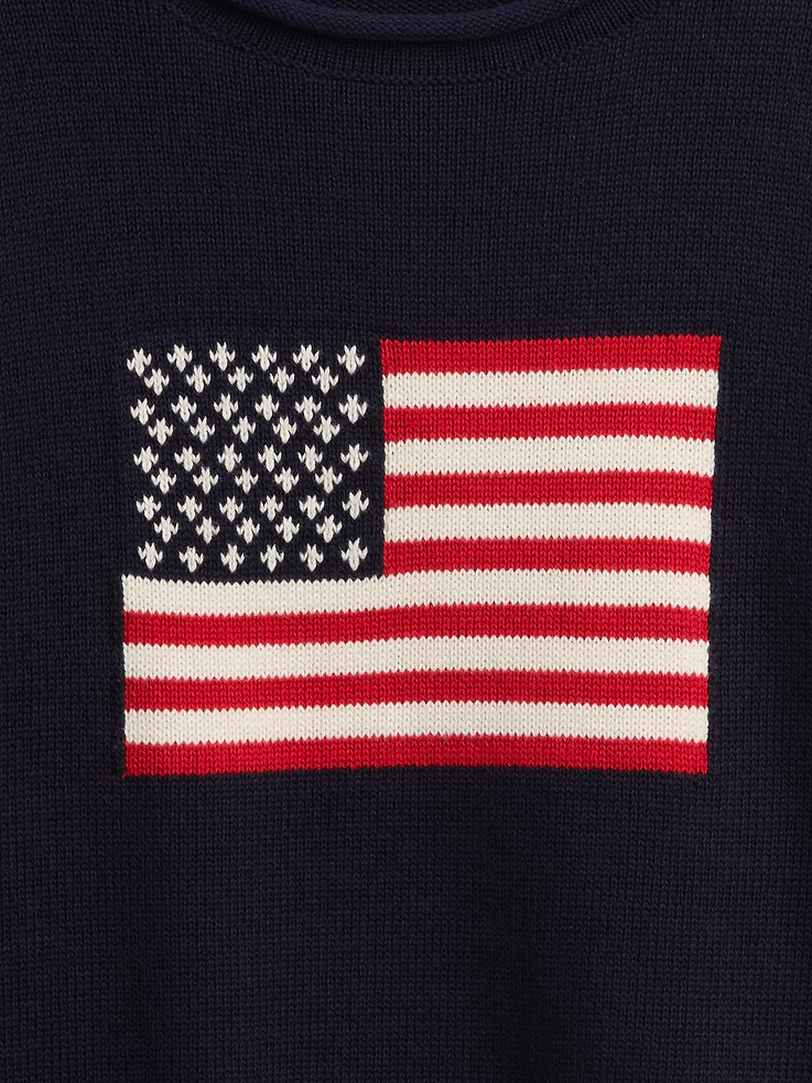 Image 3 of 3, Kids Relaxed Rollneck Intarsia Sweater