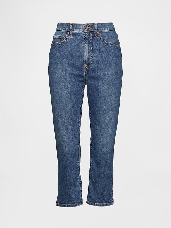 High Rise Capri Jeans