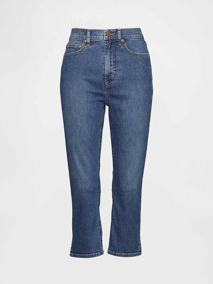 Image number 7 showing, High Rise Capri Jeans