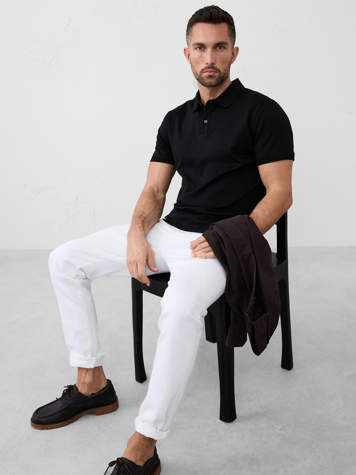 Image number 1 showing, Standard-Fit Luxe Touch Polo