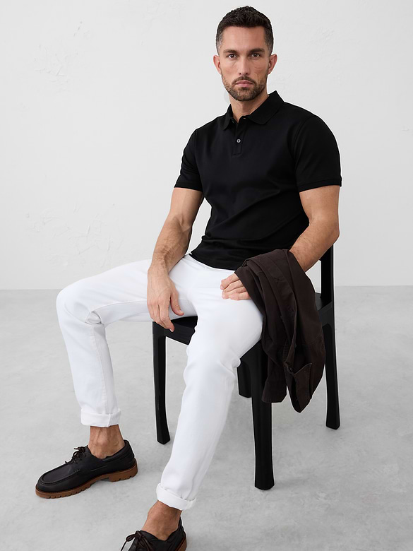 Standard-Fit Luxe Touch Polo
