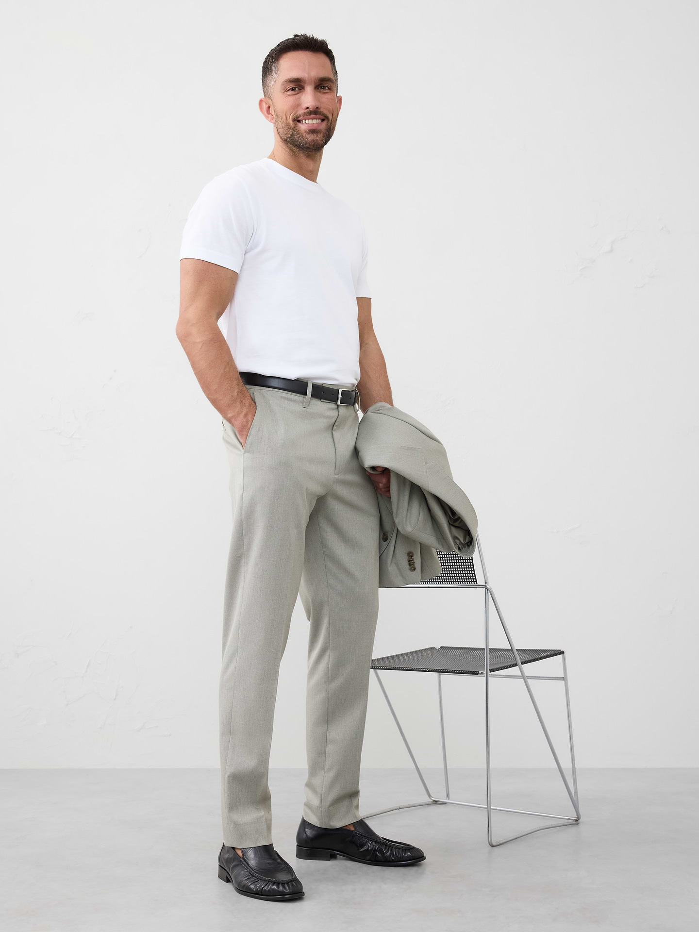 Image number 3 showing, Sharkskin Suit Trouser