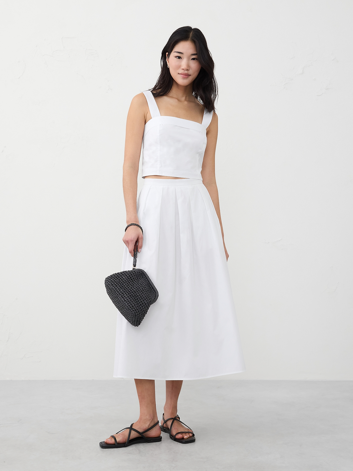 Cross-Back Cropped Top | Banana Republic Factory