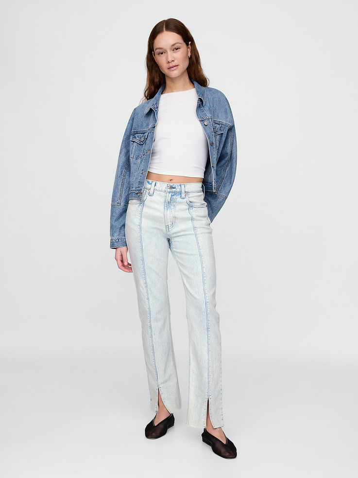 Image number 1 showing, High Rise ’90s Slim Straight Jeans