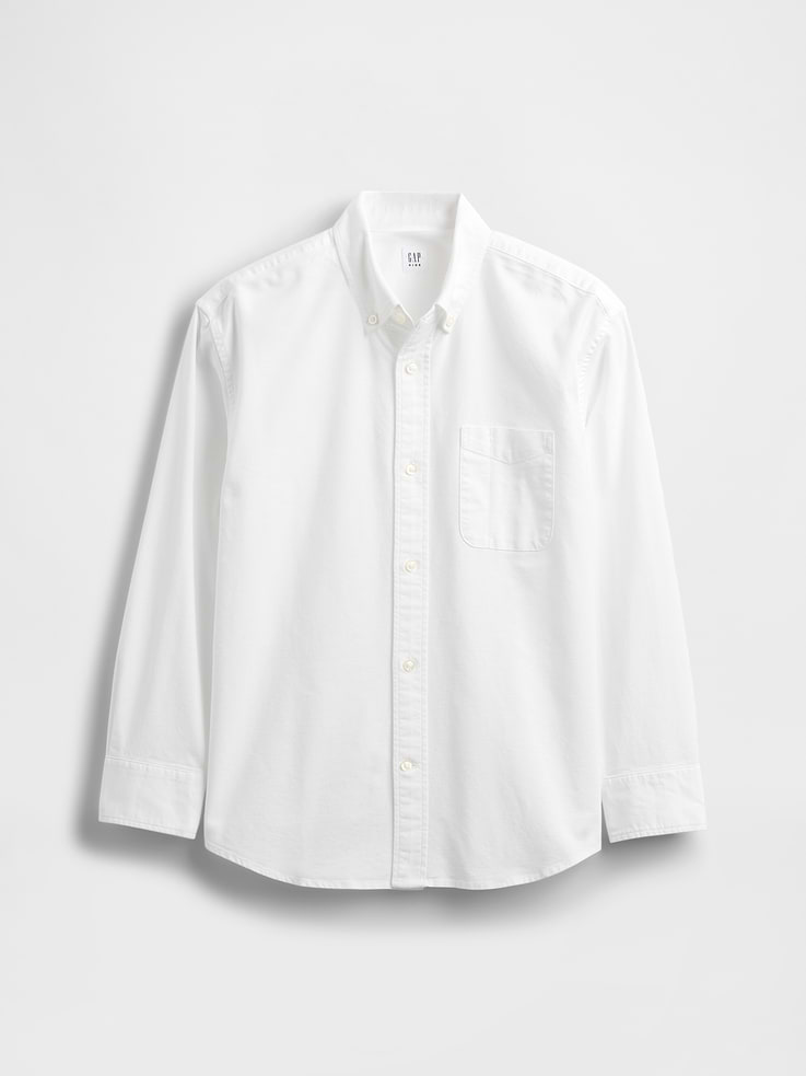 Image number 2 showing, Kids Uniform Relaxed Oxford Shirt