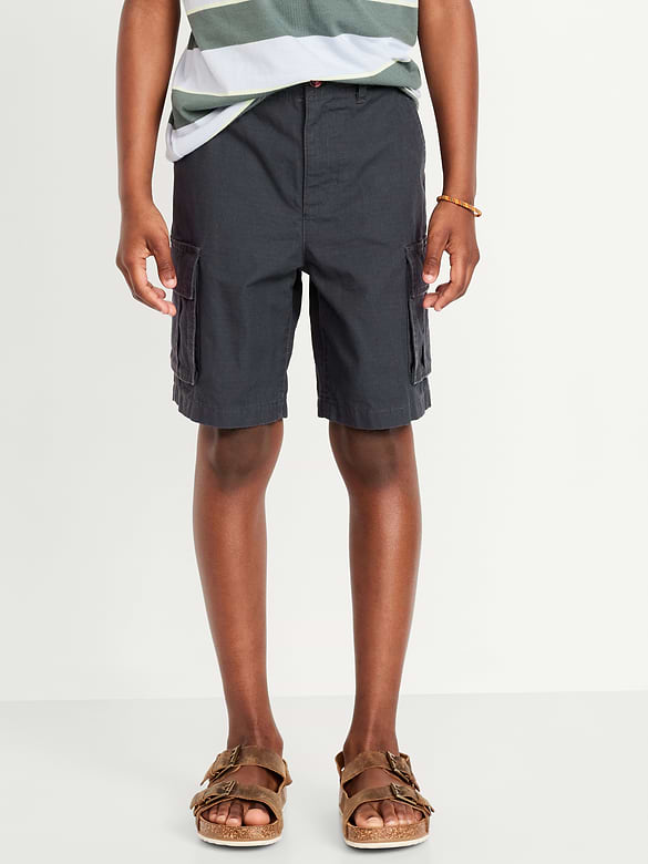 Knee Length Cargo Ripstop Shorts for Boys