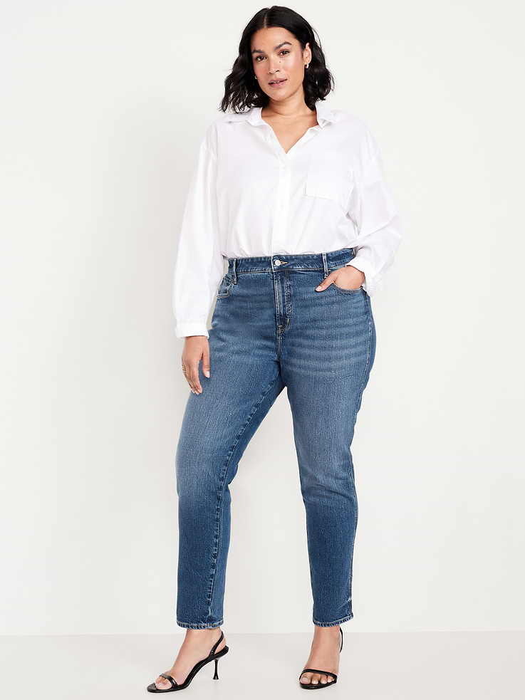 Image number 7 showing, High-Waisted Vintage Slim Jeans