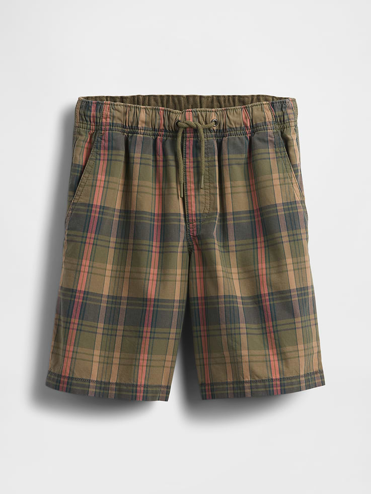 Image number 2 showing, Kids Plaid Canvas Easy Shorts