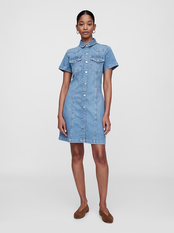 Western Mini Shirtdress