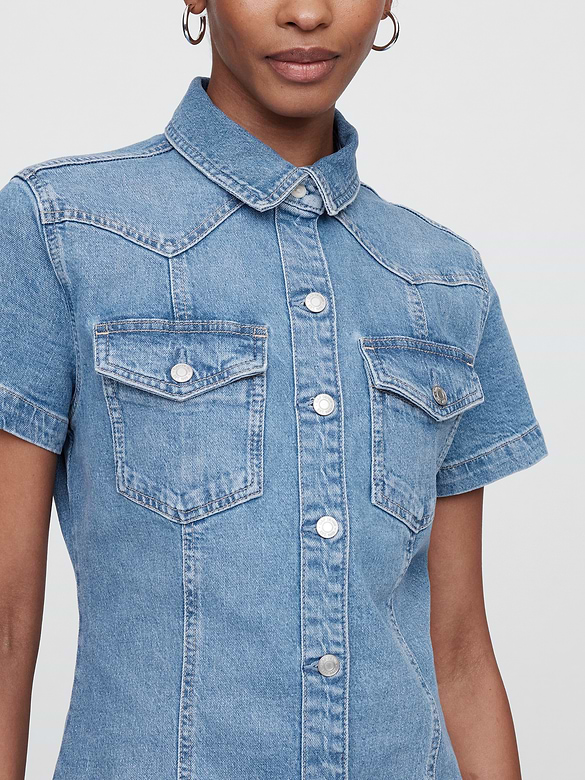 Western Mini Shirtdress
