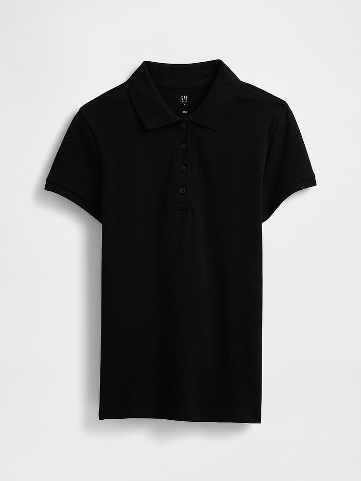 Image number 1 showing, Kids Uniform Stretch Pique Polo Shirt
