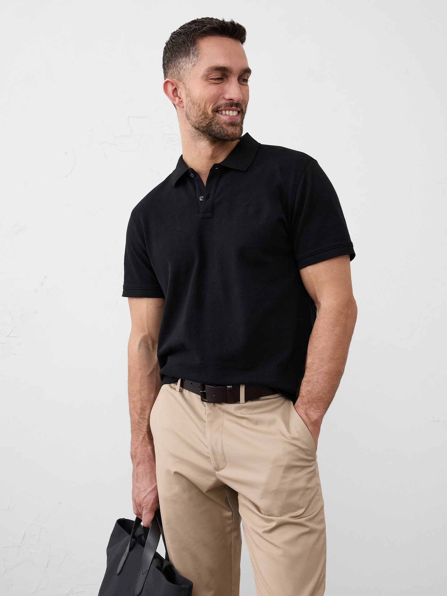 Image number 1 showing, Standard-Fit Pique Polo