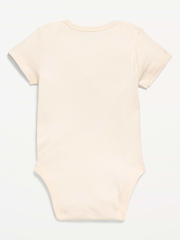 Cache-couche à manches courtes à imprimé pour bébé