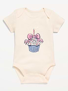 Image number 1 showing, Short-Sleeve Graphic Bodysuit for Baby
