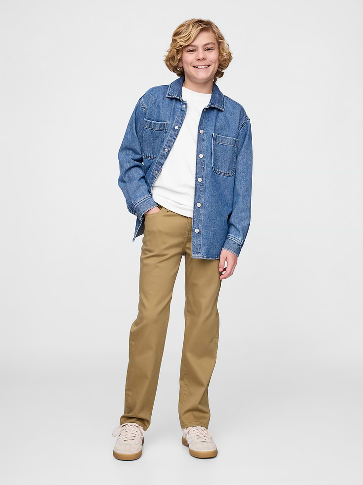 Image number 1 showing, Kids Relaxed Straight Jeans