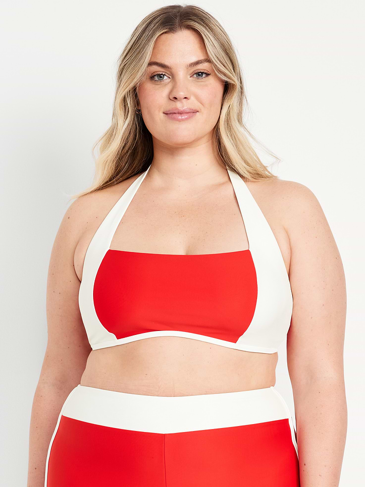Image 7 of 9, Matte Halter Swim Top