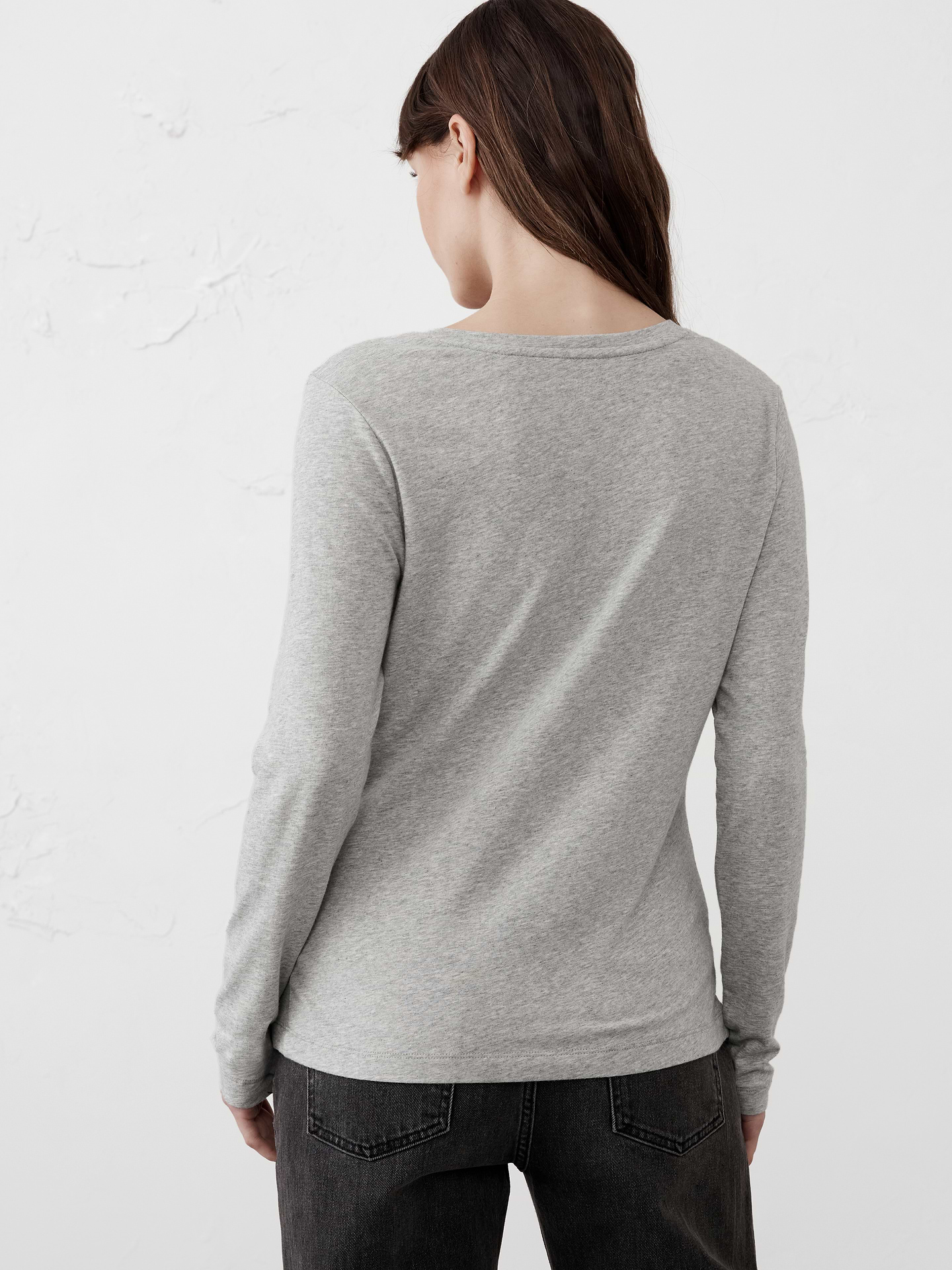Image number 2 showing, Timeless Long-Sleeve V-Neck T-Shirt