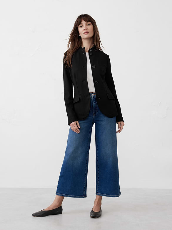 Knit Pique Blazer