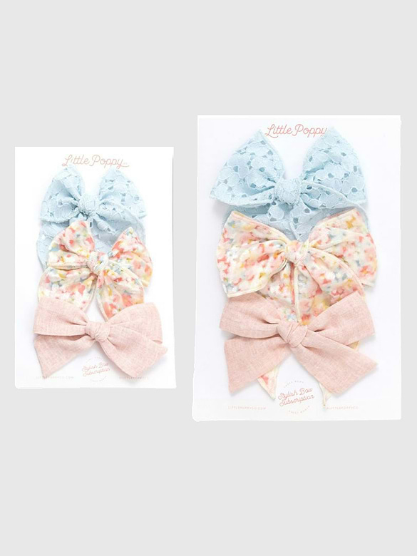 The Hannah Bow Clip Set