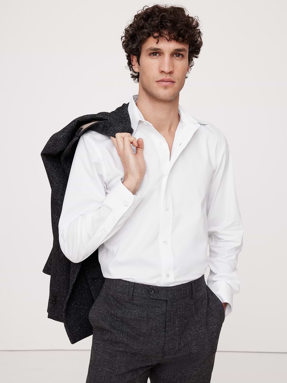 slim fit dress shirts Calvin Klein Performance Shirt Finally – a solid business shirt that’s truly easy care Kenneth Cole | Slim-Fit Button-Down